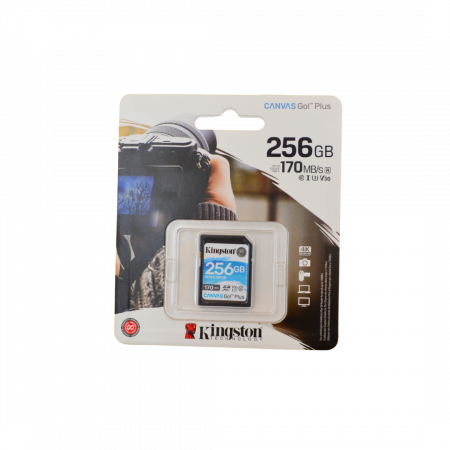Electronice si accesorii tech - Card de Memorie SD Kingston Canvas GO Plus, 256GB, Class 10
