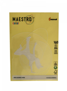 Unitate Protejata - COMERT - Carton A4 Maestro 160g 250coli/top galben pal