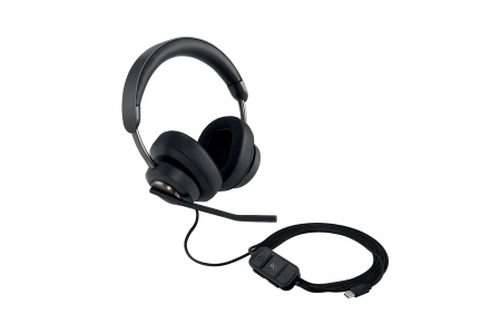 Casti Kensington H2000, reglabile, microfon cu anulare sunet inclus, conexiune cablu USB-C, negru [6]