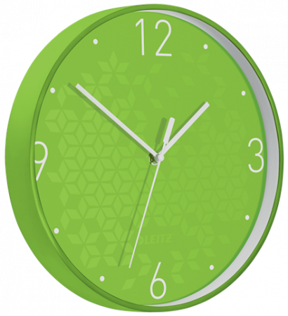 Ceas de perete Leitz WOW, silentios, 29 cm, verde [0]