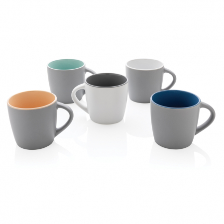 Cana ceramica cu interior colorat, 300ml, finisaj mat [6]