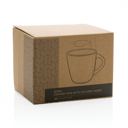 Cana ceramica cu interior colorat, 300ml, finisaj mat [5]