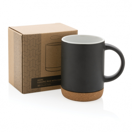 Cana ceramica cu baza din pluta, 280ml [6]