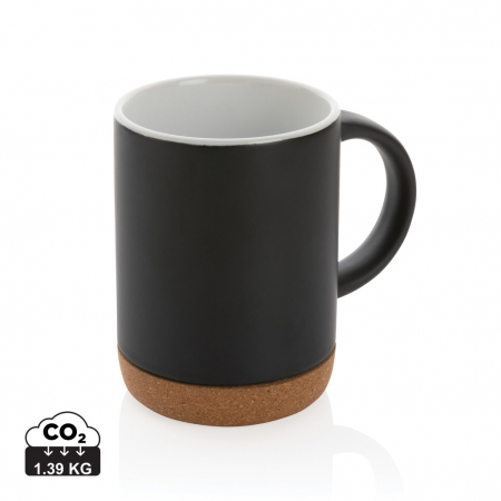 Cani si pahare - Cana ceramica cu baza din pluta, 280ml
