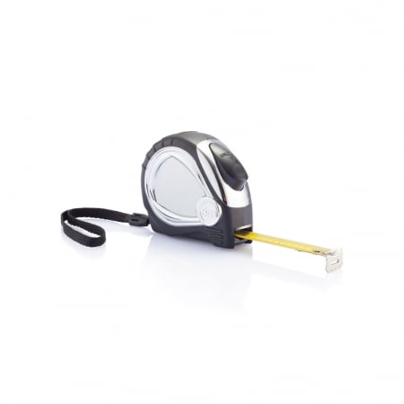 Ruleta Auto Stop 5M/19mm cu carcasa cromata si grip cauciuc [1]