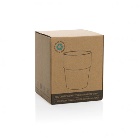 Pahar cafea Clark otel reciclat 300 ml cu pereti dubli [7]