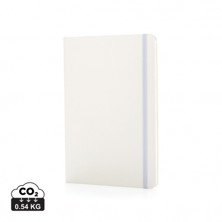 Agende, calendare si organizatoare - Agenda clasica A5 personalizabila cu coperta tare si pagini simple ivory