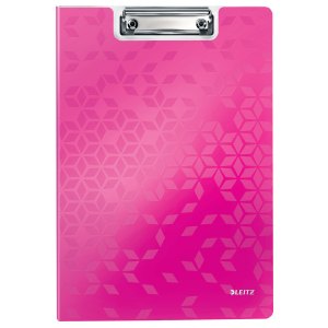 Dosare, folii protectie si mape - Clipboard dublu Leitz WOW roz metalizat