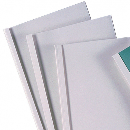 Coperta legare termica GBC, PVC/Carton, A4, 150 mic/240 gsm, 15 coli, 100 buc/set, alb [4]