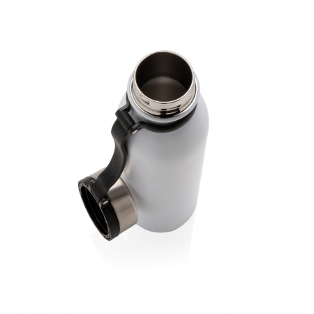 Sticla termos inox 600 ml vacuum cupru cu maner silicon [4]