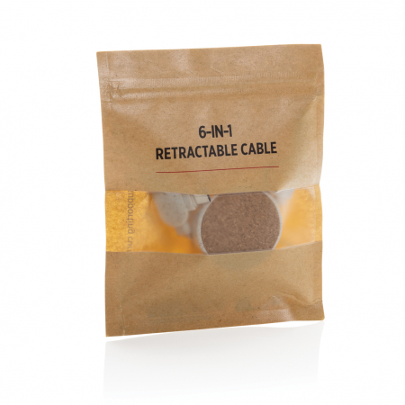 Cablu retractabil 6-in-1 din pluta si paie de grau [2]