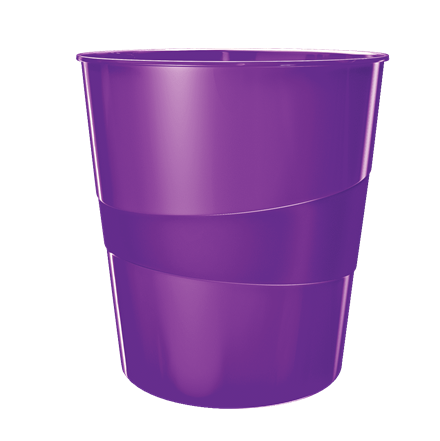 Cos hartii Leitz WOW 15l roz metalizat [0]