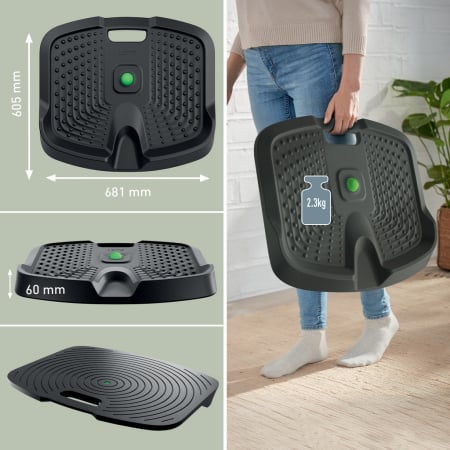 Covor anti-oboseală Leitz Ergo Active, ergonomic, cu zone masaj și minge detașabilă [1]