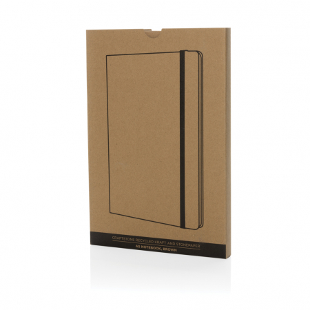 Agenda A5 Craftstone cu coperta kraft FSC® si hartie de piatra – sustenabila si eleganta [7]