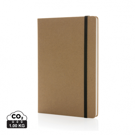 Agende, calendare si organizatoare - Agenda A5 Craftstone cu coperta kraft FSC® si hartie de piatra – sustenabila si eleganta