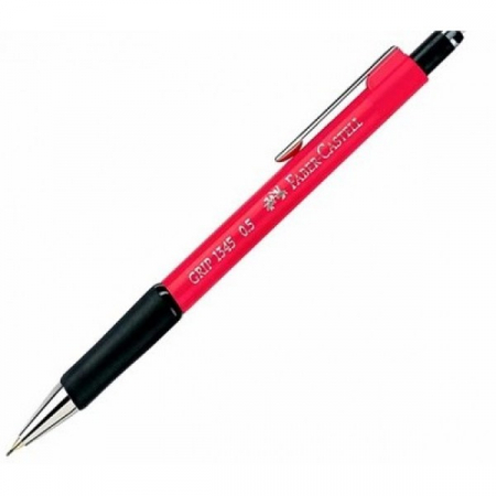 Birotica si papetarie - Creion mecanic 0.5mm Faber-Castell Grip 1345 rosu aprins