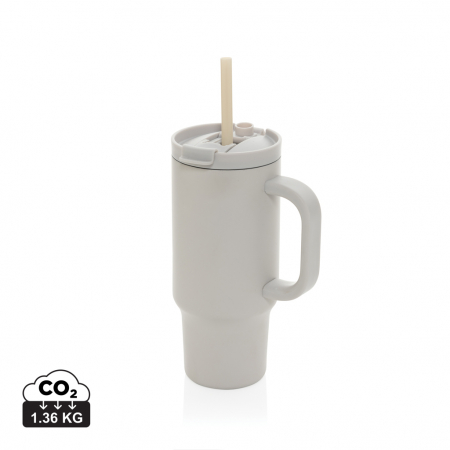 Sticle, cani si termosuri to go - Pahar Cruiser otel reciclat 480 ml antiscurgere cu maner