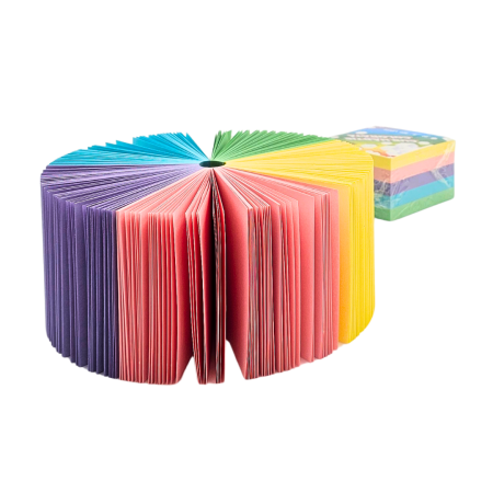 Cub hartie color 9x9 cm, 500 file, lipit [2]