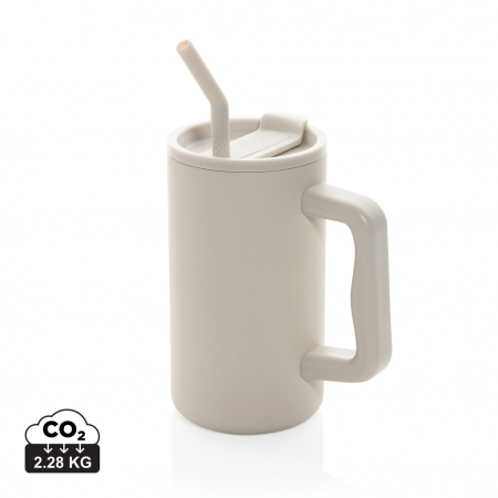Cana termica Cube otel reciclat 800 ml cu maner [0]