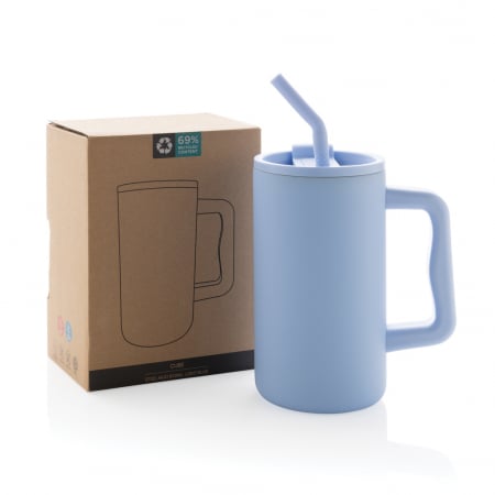 Cana termica Cube otel reciclat 800 ml cu maner [18]