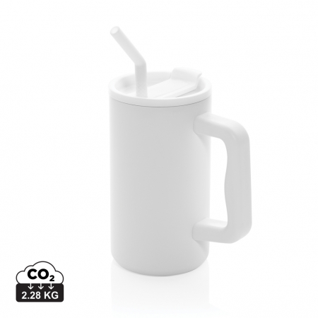Sticle, cani si termosuri to go - Cana termica Cube otel reciclat 800 ml cu maner