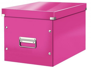 Arhivare si depozitare - Cutie Click & Store Cub mare roz
