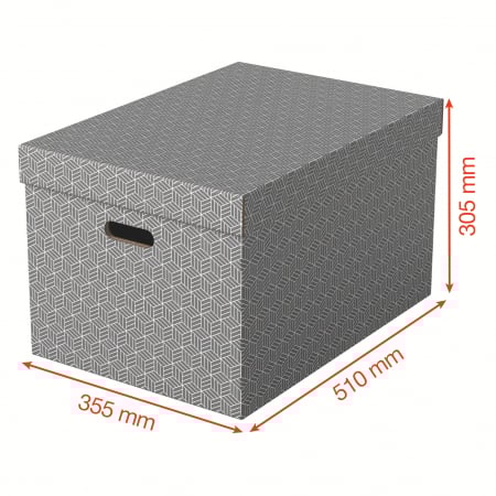 Cutie depozitare Esselte Home Recycled, L, carton, set 3 buc [1]