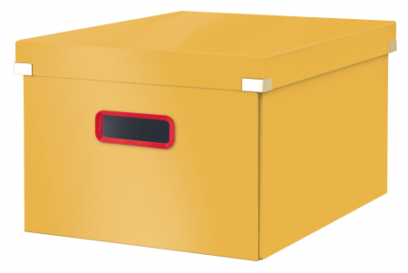 Cutie depozitare Leitz Cosy Click & Store, carton laminat, pliabila, cu capac si maner, 28x20x37 cm [0]