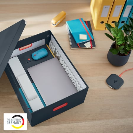 Cutie depozitare Leitz Cosy Click & Store, carton laminat, pliabila, cu capac si maner, 36x20x48 cm [1]