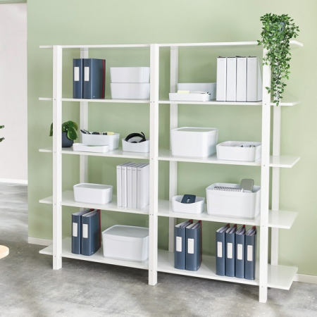 Cutie depozitare Leitz MyBox, 30x5x10 cm, culori duale, alb-gri [7]