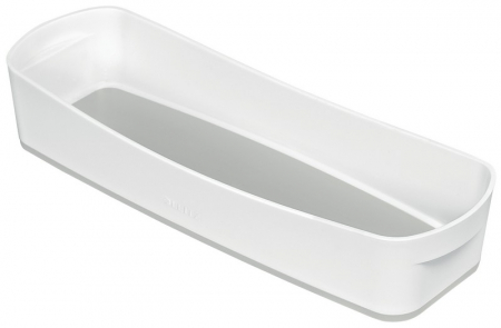 Arhivare si depozitare - Cutie depozitare Leitz MyBox, 30x5x10 cm, culori duale, alb-gri