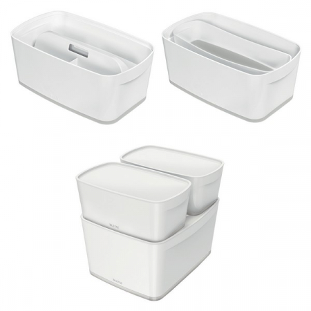Cutie Leitz MyBox cu capac, mica, alb/gri [6]