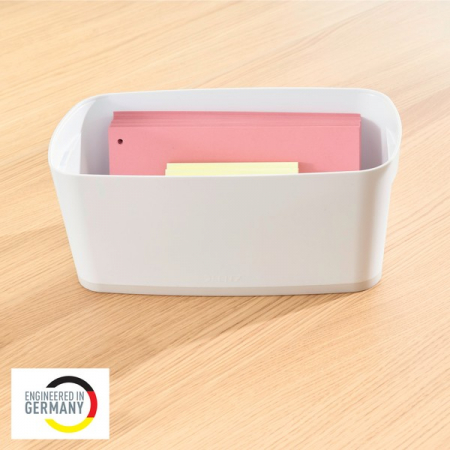 Cutie Leitz MyBox cu capac, mica, alb/gri [1]