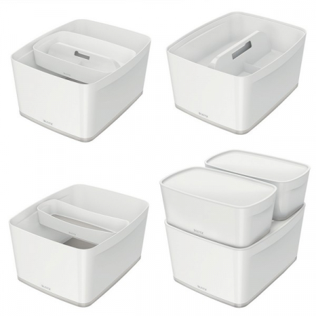 Cutie depozitare Leitz MyBox, cu capac, 31x19x38 cm, culori duale, alb-diverse culori [11]