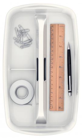 Cutie depozitare Leitz MyBox Organiser, cu maner, 30x5x18 cm, alb [3]
