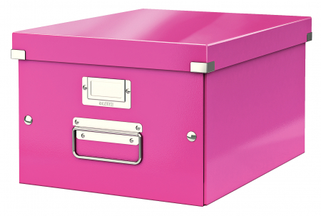 Cutie depozitare Leitz WOW Click&Store 281x200x370mm, roz [0]