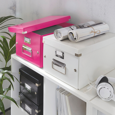 Cutie depozitare Leitz WOW Click&Store 281x200x370mm, roz [1]