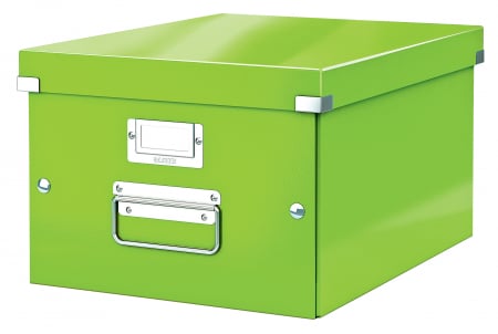 Arhivare si depozitare - Cutie depozitare Leitz WOW Click&Store 281x200x370mm, verde