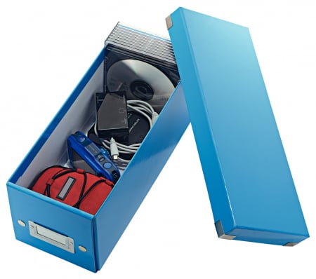 Cutie depozitare Leitz WOW Click&Store 143x136x352mm, albastru [1]
