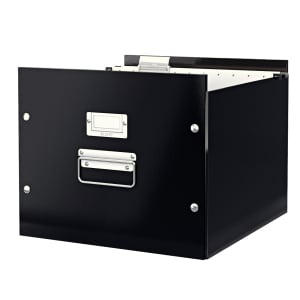 Arhivare si depozitare - Cutie LEITZ Click & Store, neagra, 15 dosare suspendabile