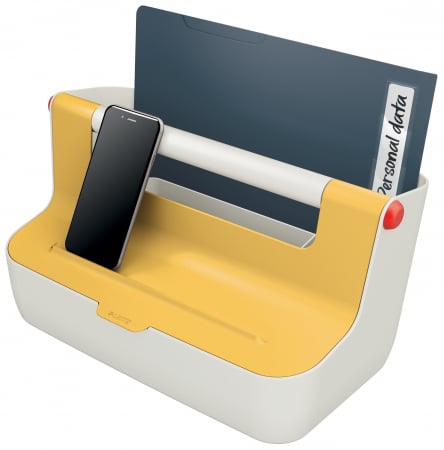 Cutie portabila cu organizator Leitz Cosy, PS, cu maner, 36x19x21 cm [2]