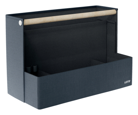 Cutie portabila cu organizator LEITZ material textil cu maner albastru [4]