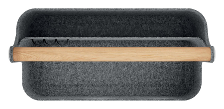 Cutie portabila organizator textil cu maner negru Leitz [8]