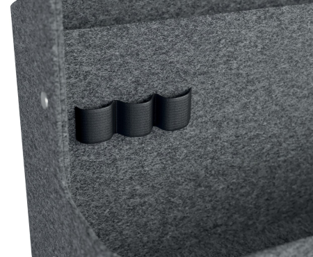 Cutie portabila organizator textil cu maner negru Leitz [6]