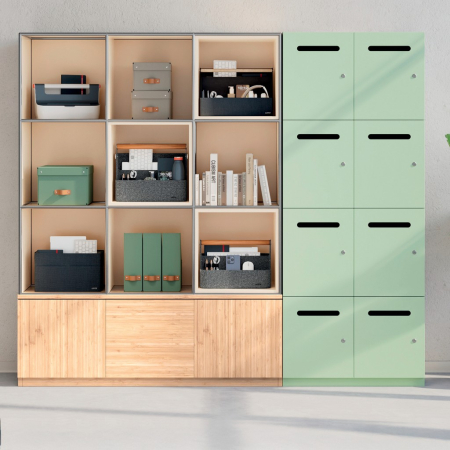 Cutie organizator portabila textila cu suport prindere birou negru Leitz [4]