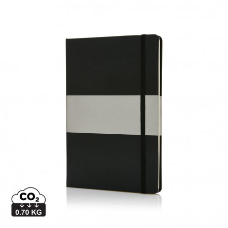 Noutati si inovatii - Agenda A5 Deluxe coperta tare – dictando crem, 160 pagini, personalizabila