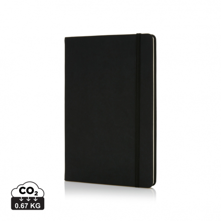 Agende personalizabile - Agenda A5 PU Deluxe coperta tare – 160 pagini crem, personalizabila
