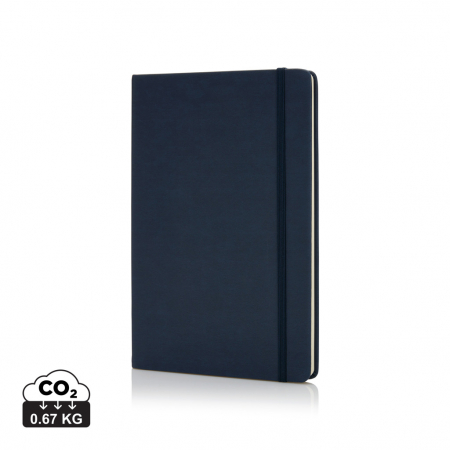 Noutati si inovatii - Agenda A5 PU Deluxe coperta tare – 160 pagini crem, personalizabila