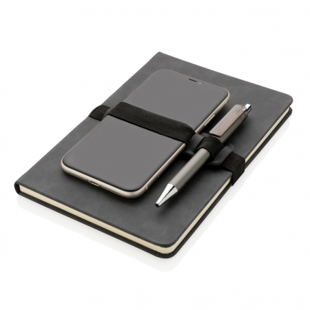 Agenda A5 deluxe PU cu suport telefon si pix – personalizabila si eleganta [4]