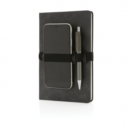 Agenda A5 deluxe PU cu suport telefon si pix – personalizabila si eleganta [2]